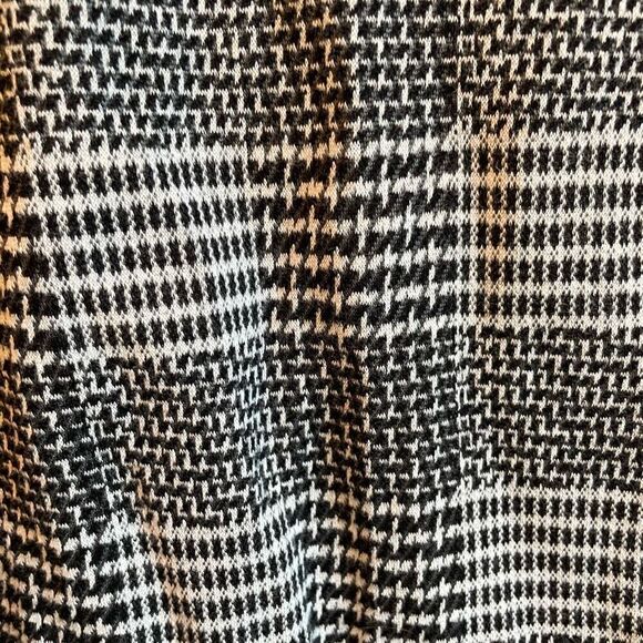 Lands End Pants Womens L Black Houndstooth Cargo Velour Straight Leg Streetwear - Picture 10 of 11